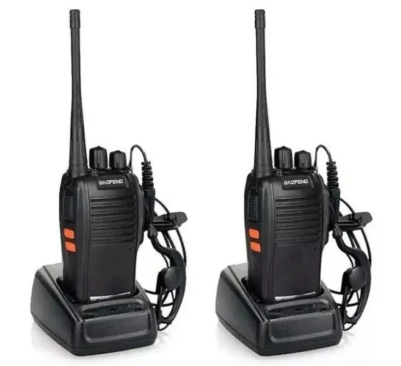 Par de Rádios Baofeng + fones (NOVO)