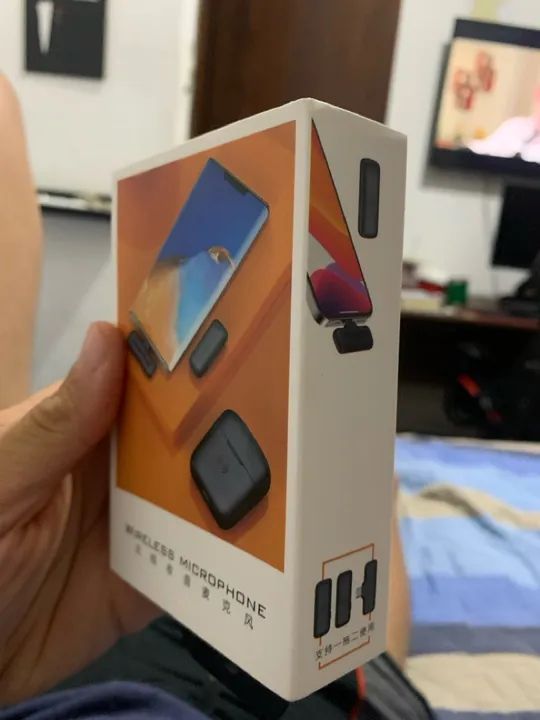 Microfone Sem Fio J12 Lapela P/ iPhone iPad Lightning 2 Mics - Foto 2