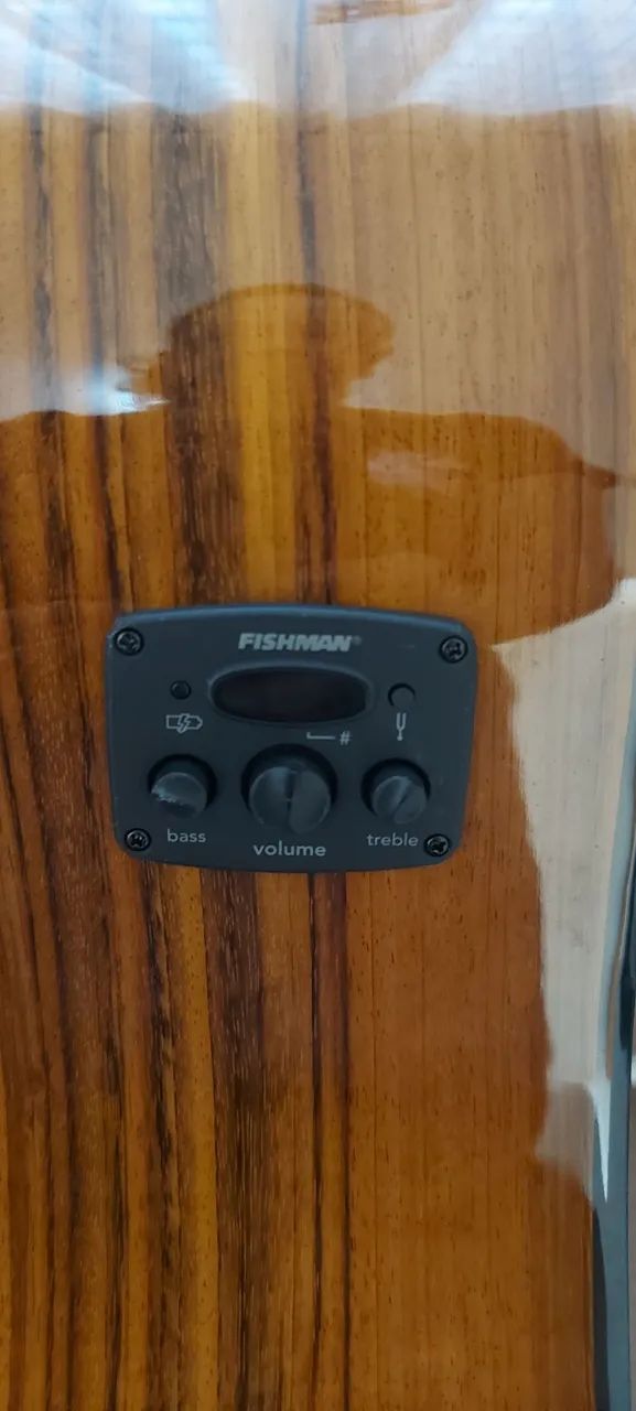 Oportunidade! Violão Eletro Acústico com Case - Praticamente Novo. - Foto 5