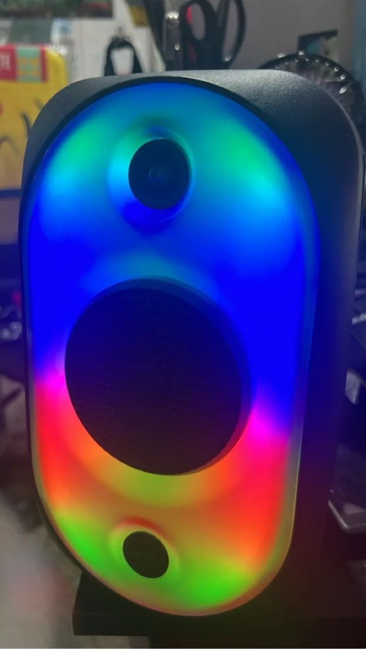 Caixa de Som Bluetooth com LED RGB - Foto 4