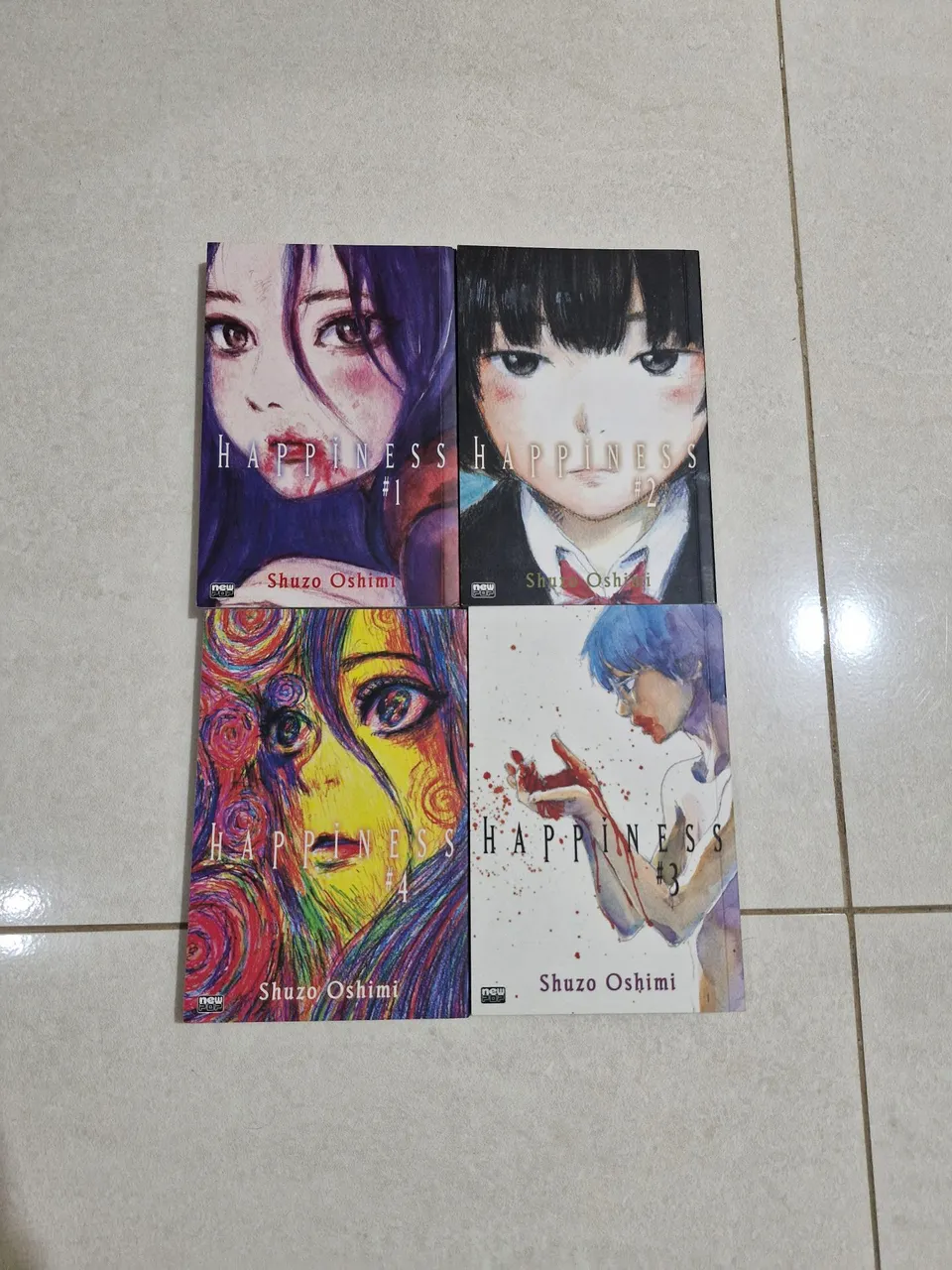 Mangá Happiness - Volumes 1, 2, 3 e 4