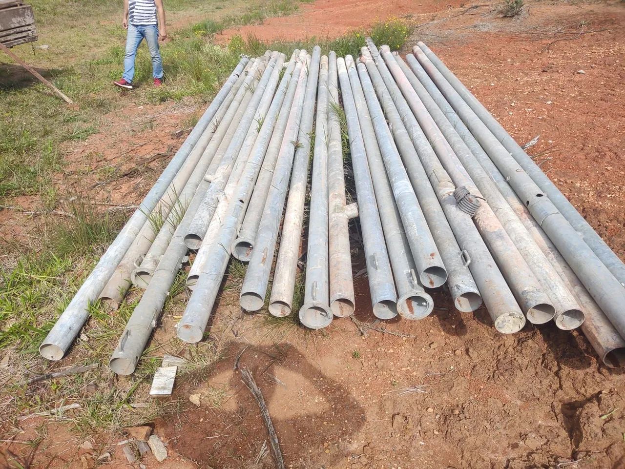 22 Tubos galvanizados a fogo 100mm