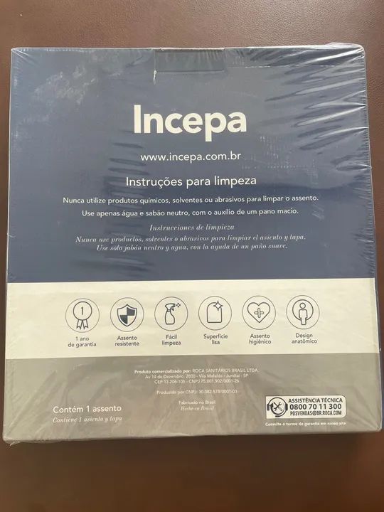 Assento Sanitário PP Thema Plus Incepa - Novo - Foto 2