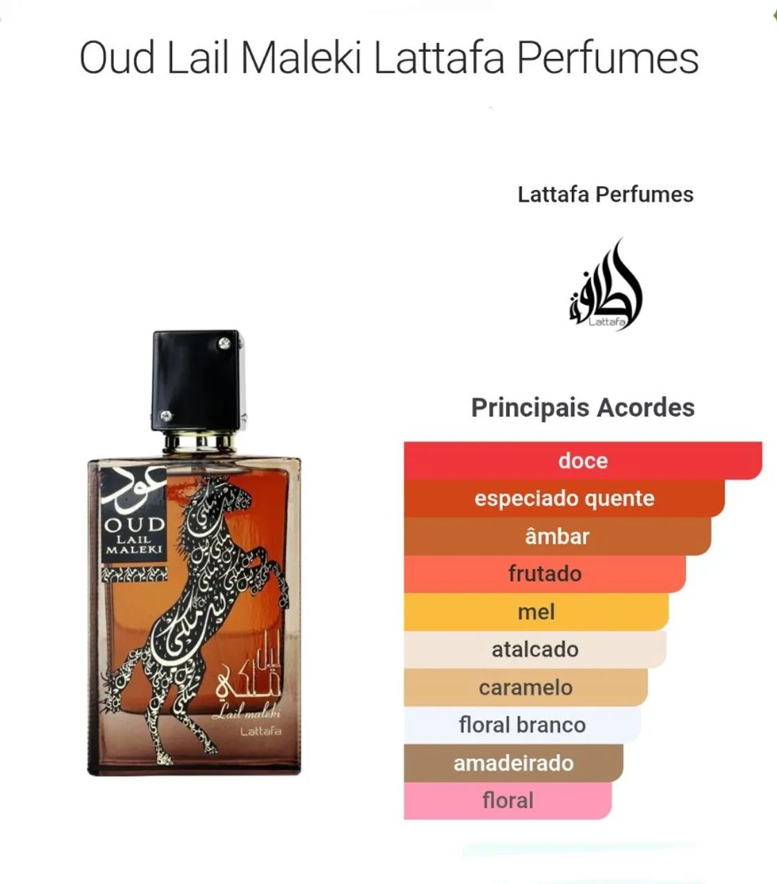 Perfume Arabe Lail Maleki Oud - perfume Arabe 100% Original - Lacrados - Foto 2