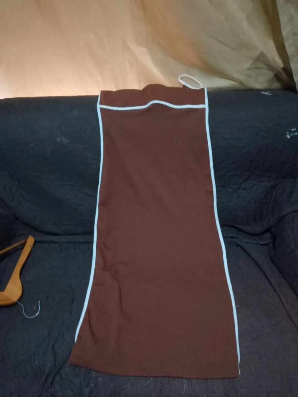 Vestido marrom longo 