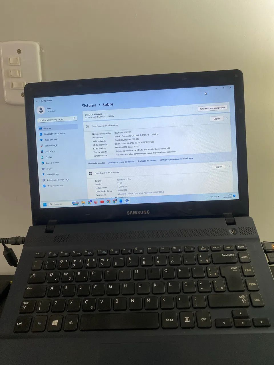 Notebook Samsung