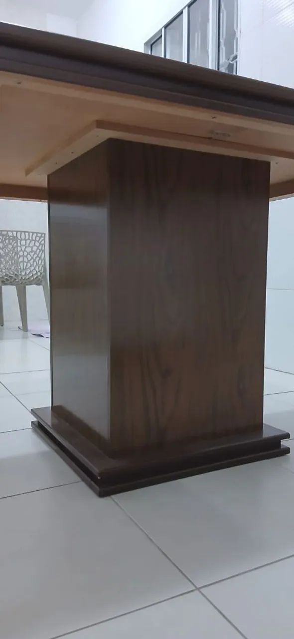 Mesa de madeira com tampo giratório  - Foto 2