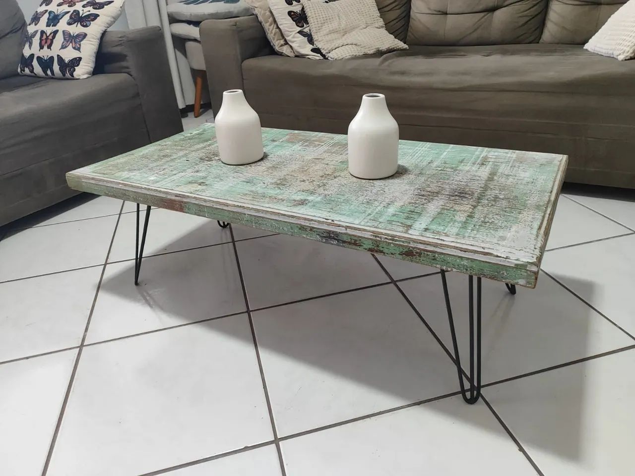 Mesinha de centro rústica 