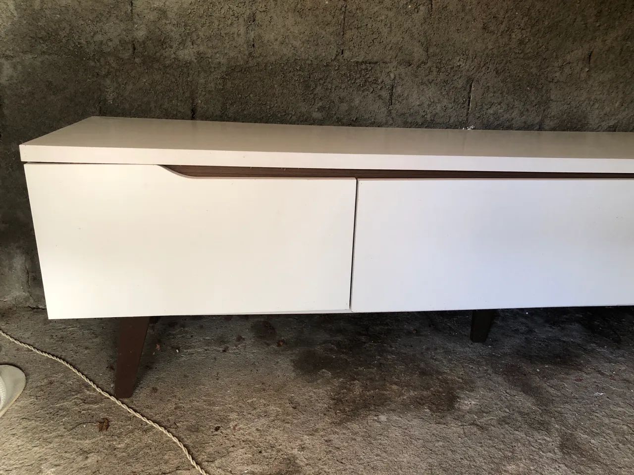 Rack branco 1,80mt para sala jantar