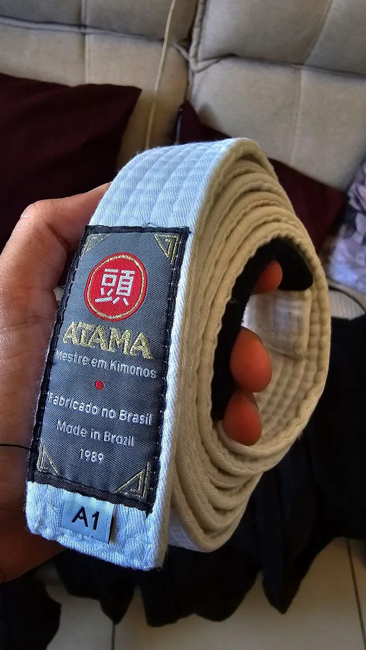 Kimono Koral A1 + faixa Atama - Foto 3