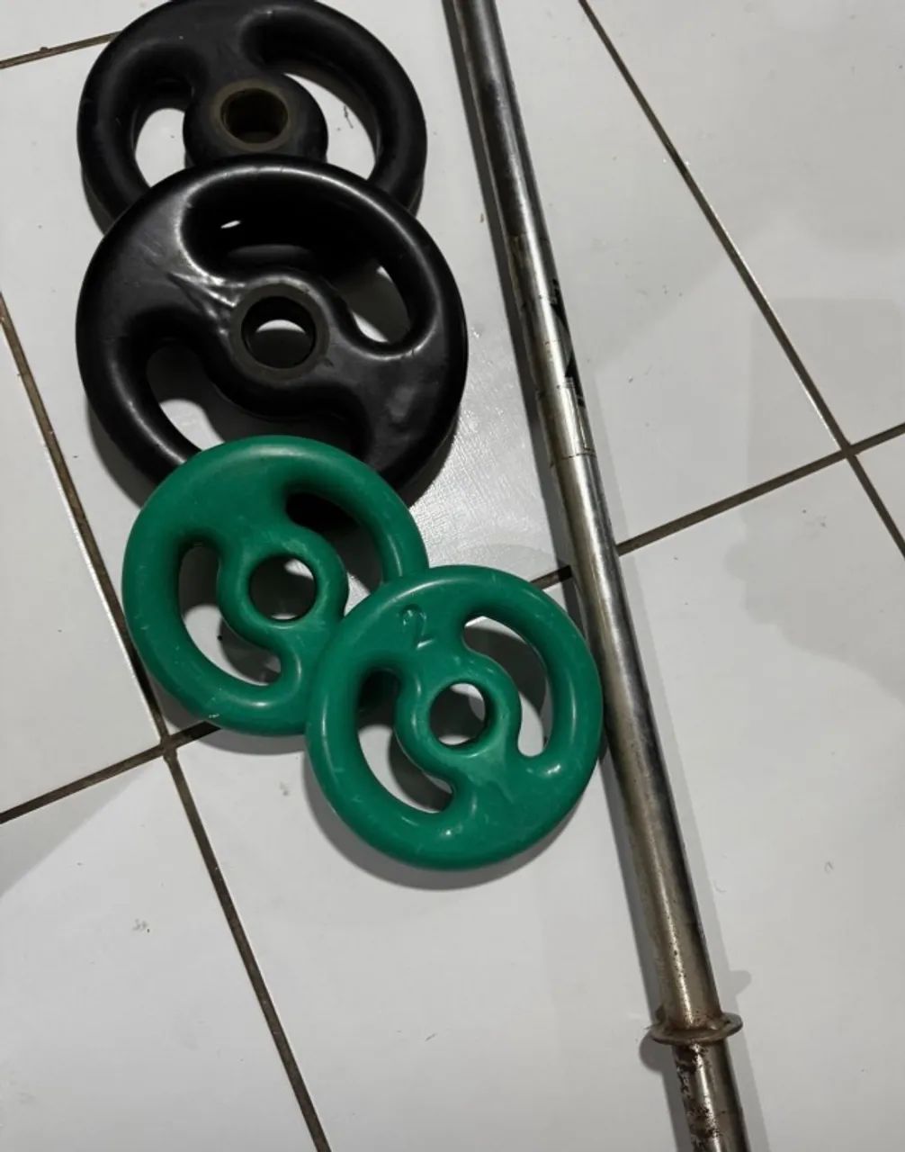 Kit de Anilhas com barra 