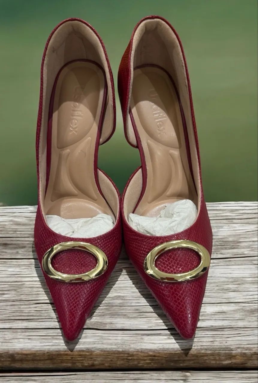 SCARPIN EM COURO USAFLEX  - Foto 5