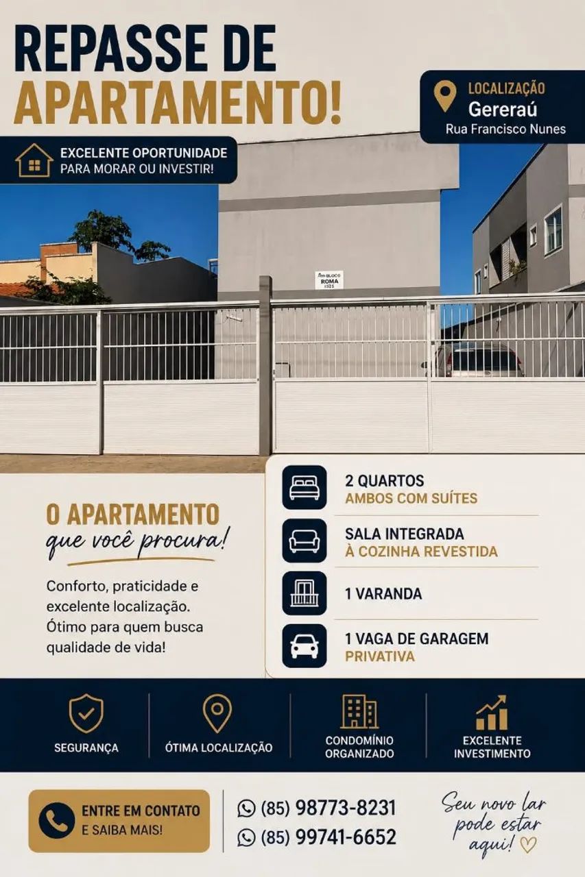 Repasse de apartamento 