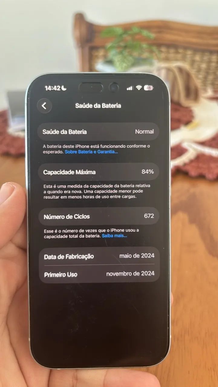 iPhone 15 azul com caixa  - Foto 3