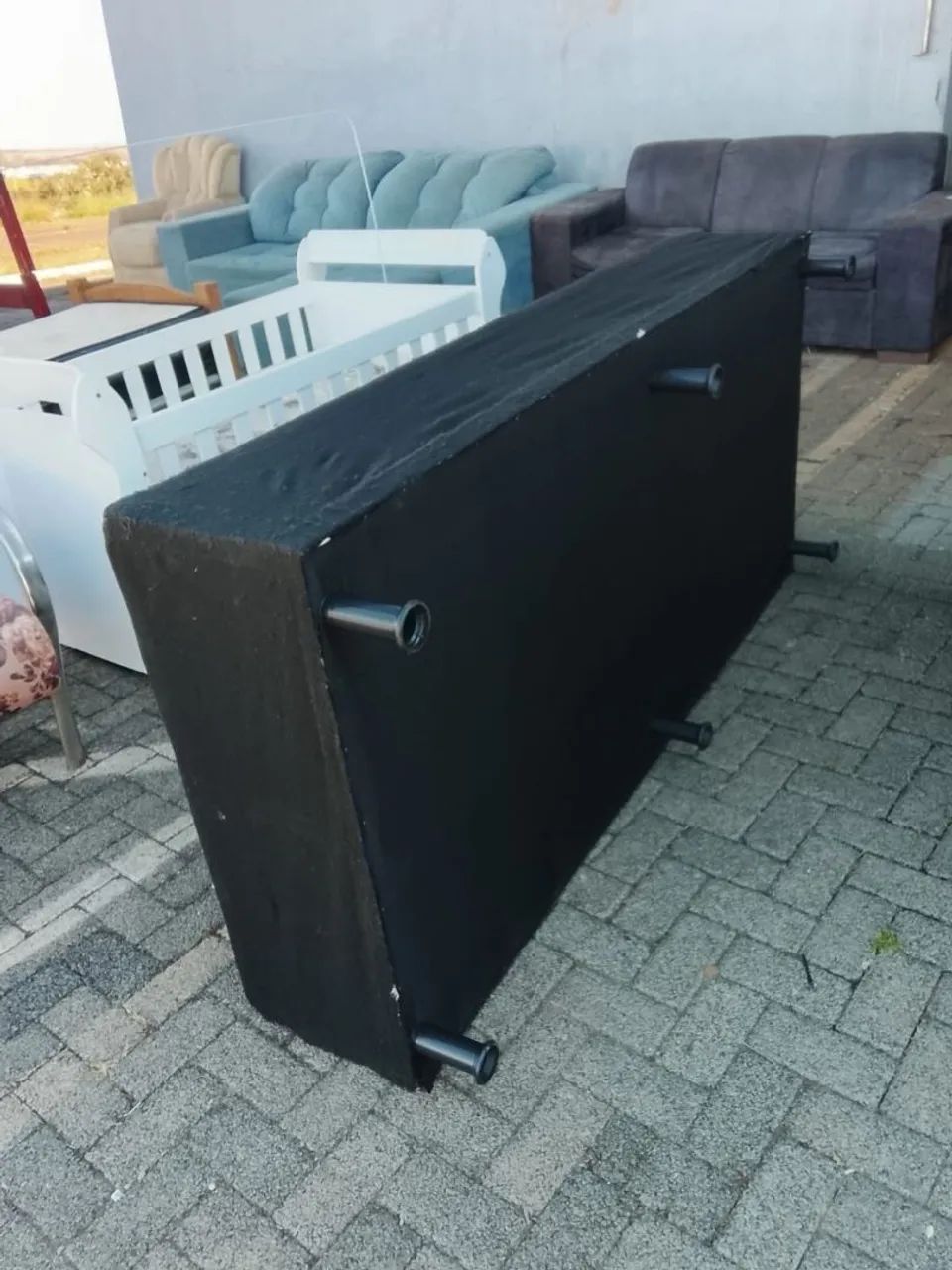 Base de cama box solteiro USADA ENTREGA dentro de Uberlândia MG  - Foto 5
