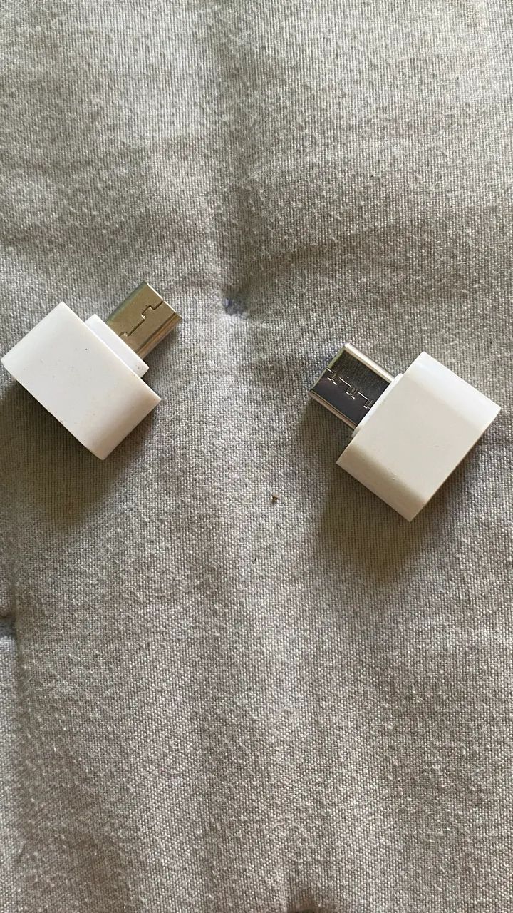  2 Adaptadores OTG USB - USB-C + Micro USB | Funcionando Perfeitamente