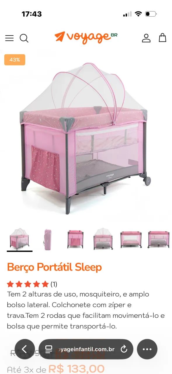 Berço portátil 