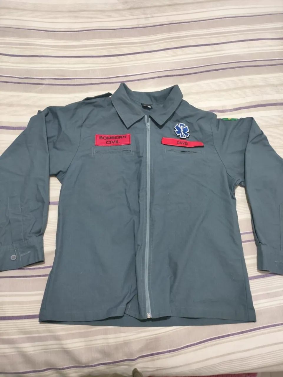 Roupa de bombeiro, blusa G, calça G  - Foto 4
