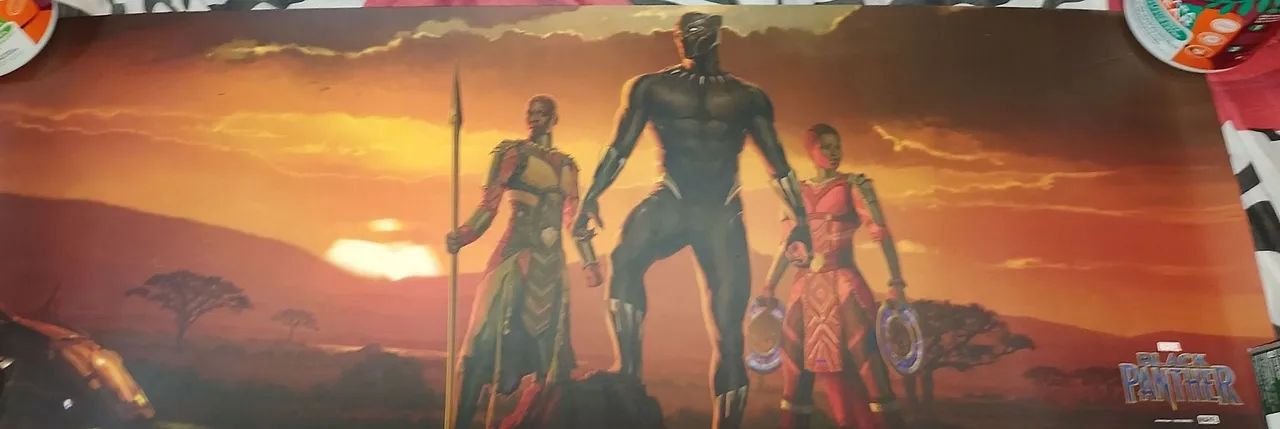Pantera Negra - Poster Wakanda - Omelete Box 2018 - Foto 2