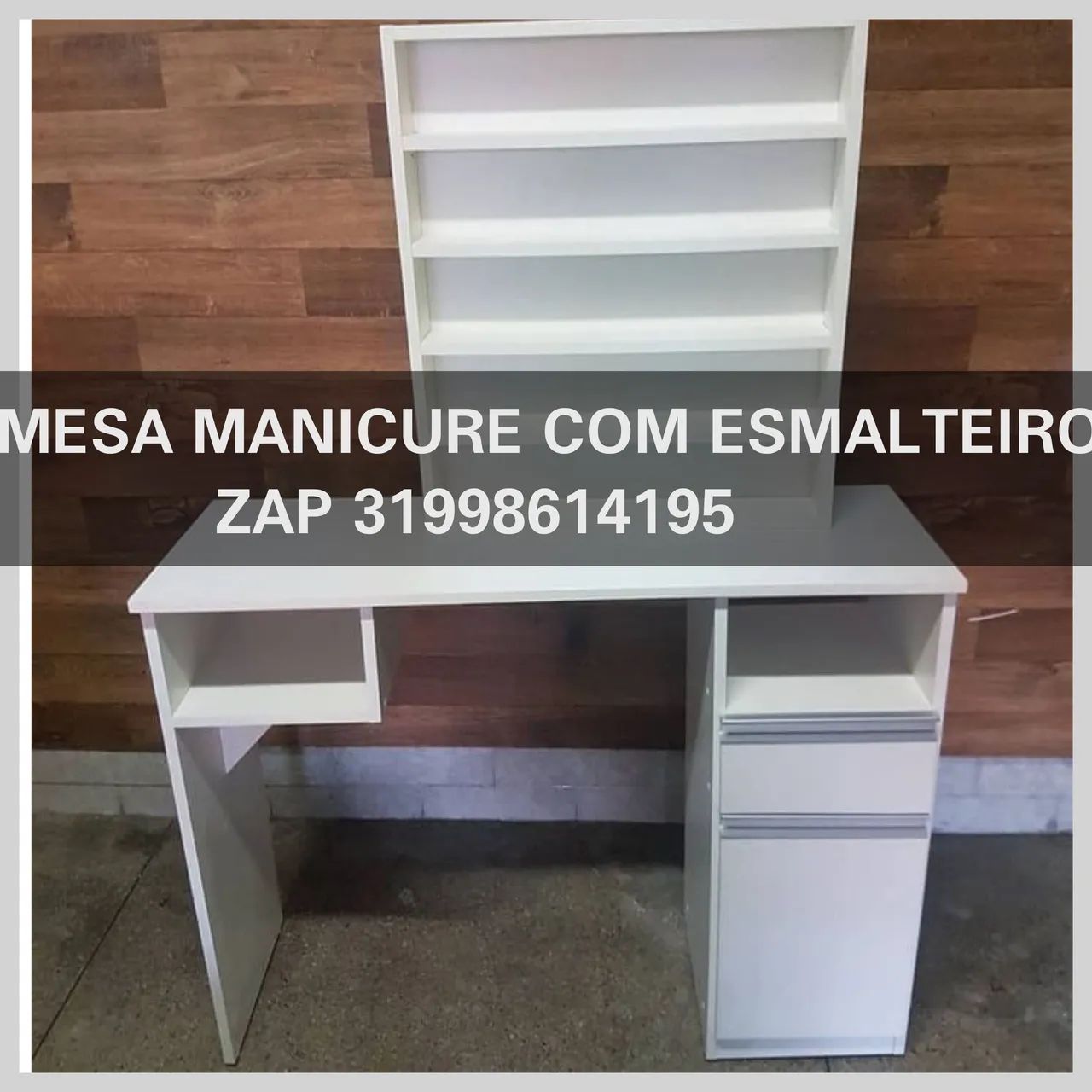 MESA E ESMALTEIRO PARA MANICURE