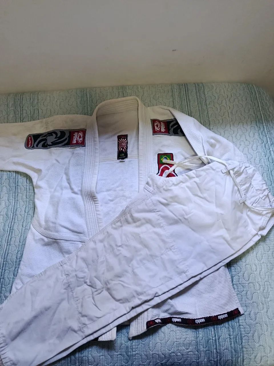 Kimono de Jiu-Jitsu Branco Pro - A1 - Foto 3