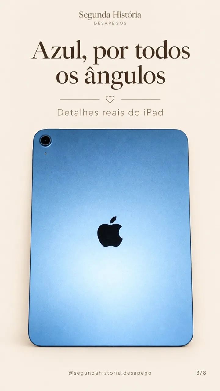 iPad A16 128 GB Wi-Fi azul + caneta + case com teclado e touchpad - Foto 3