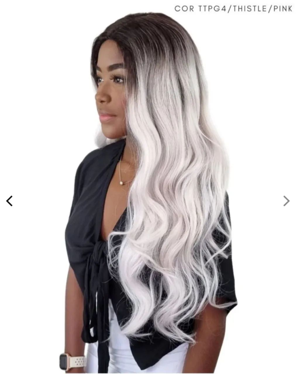 Peruca lace front Bruna ondulada - Foto 3