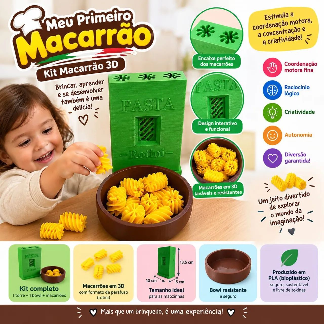 Diversão com kit macarrão  - Foto 5