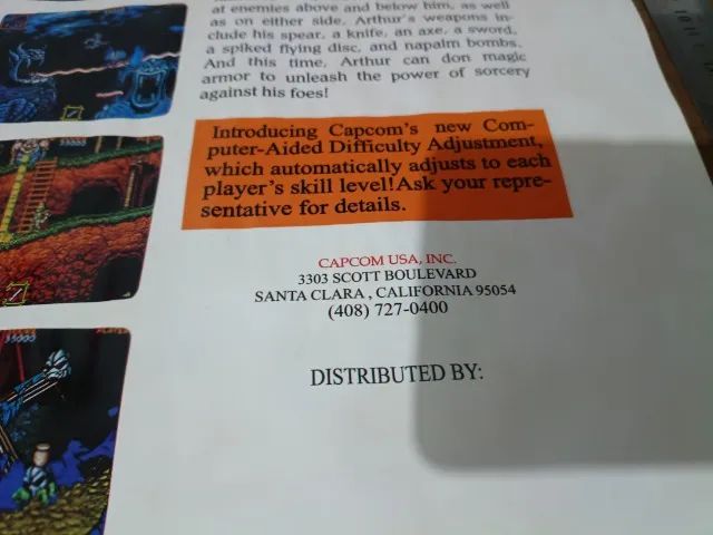 Material de divulgação CAPCOM Ghost'n Ghosts original 1988 - Foto 3
