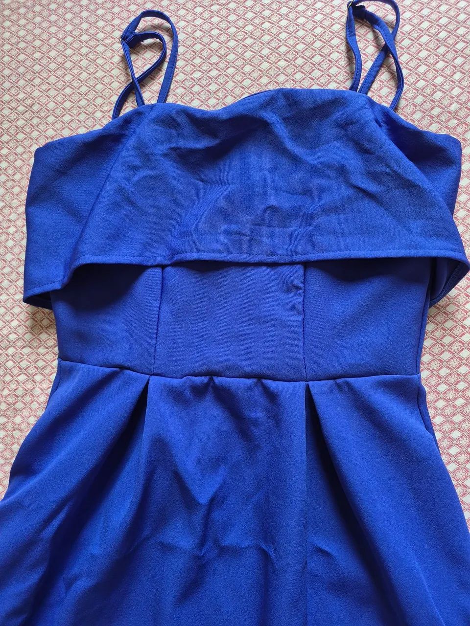 Vestido longo azul