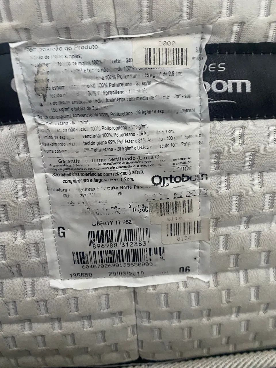 Cama box Queen Ortobom Liberty - molas ensacadas - Foto 3