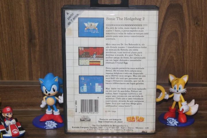 SONIC THE HEDGEHOG 2 - MASTER SYSTEM - ORIGINAL TEC TOY - Foto 3