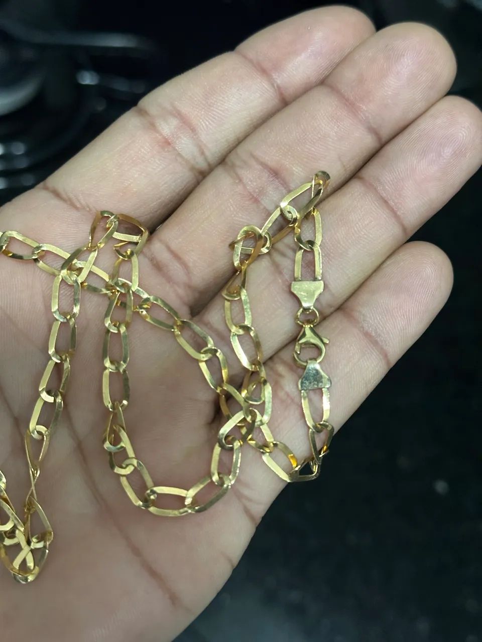 Corrente laminada em ouro 18k - 14,5g - Foto 4