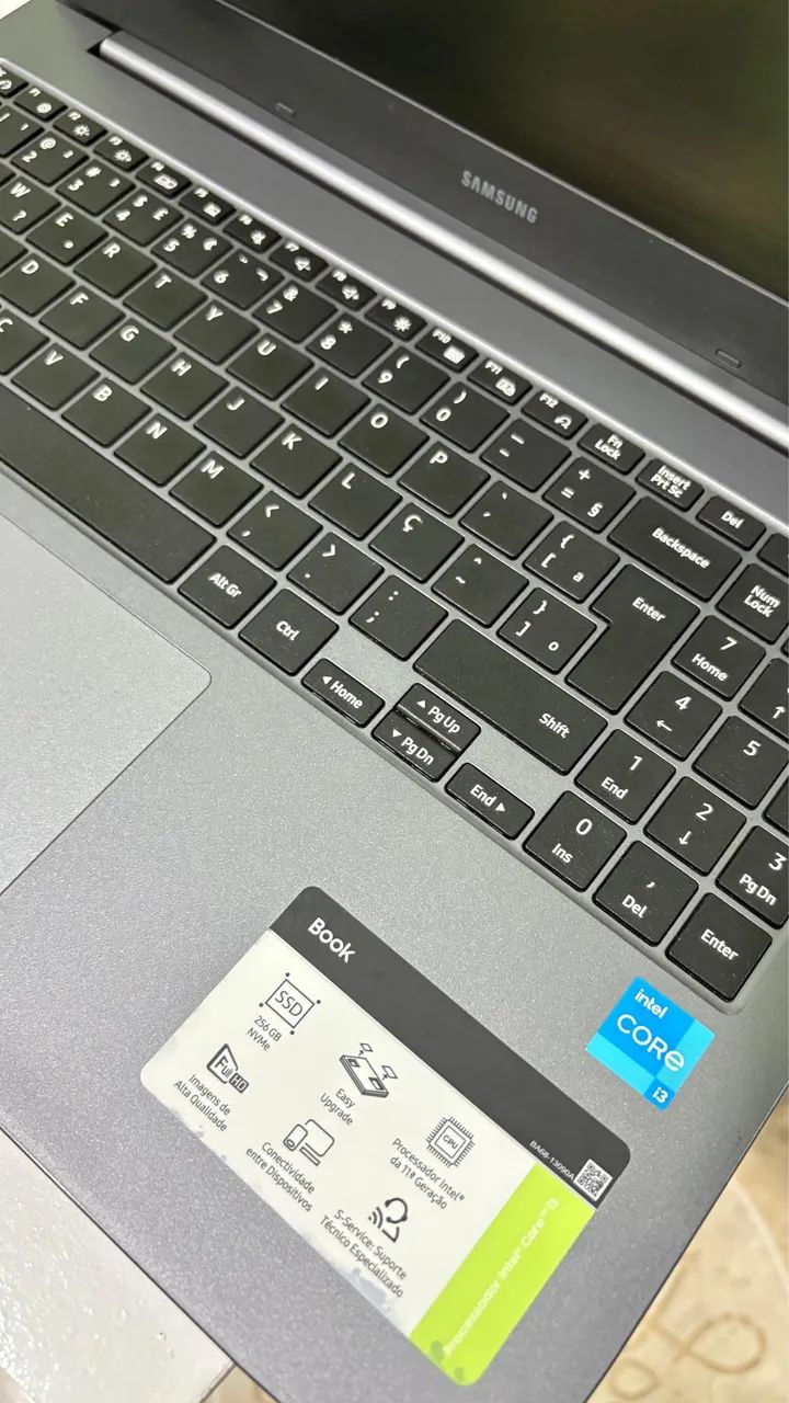 Notebook Samsung Cinza 4GB 256 - Foto 4