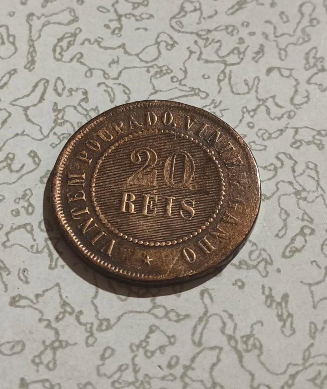 1908 - 20 Réis - Moeda Brasil