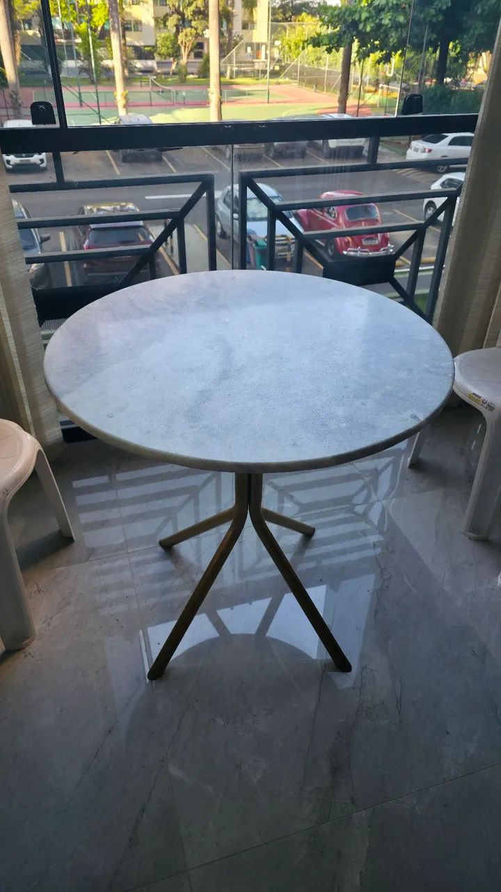 Mesa Circular Granito 3 Lugares *LEIA O ANÚNCIO*