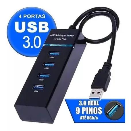 Hub USB 4 portas-frete grátis