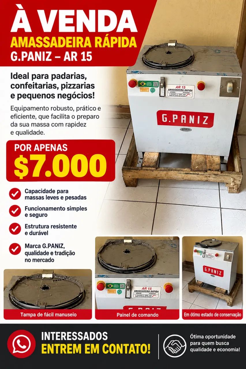 Amassadeira  rápida 