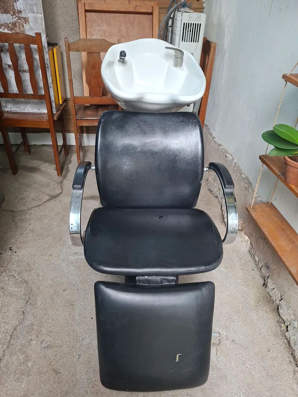 Lavatório de Salão Ferrante Reclinável e Retrátil - Cuba de Porcelana (Sul da Ilha) - Foto 2