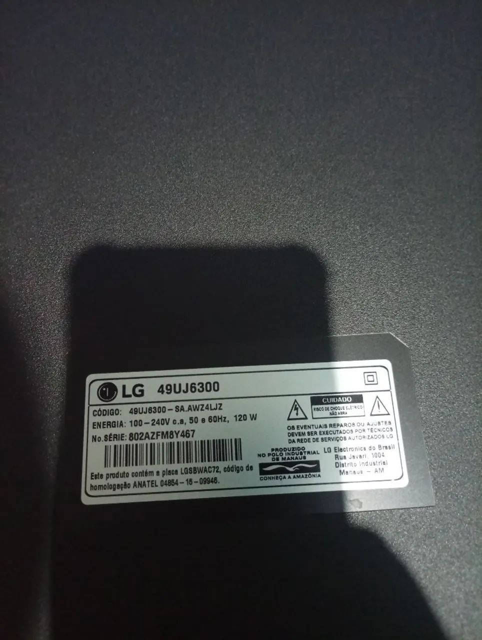 Tv LG 49 para peças  - Foto 2