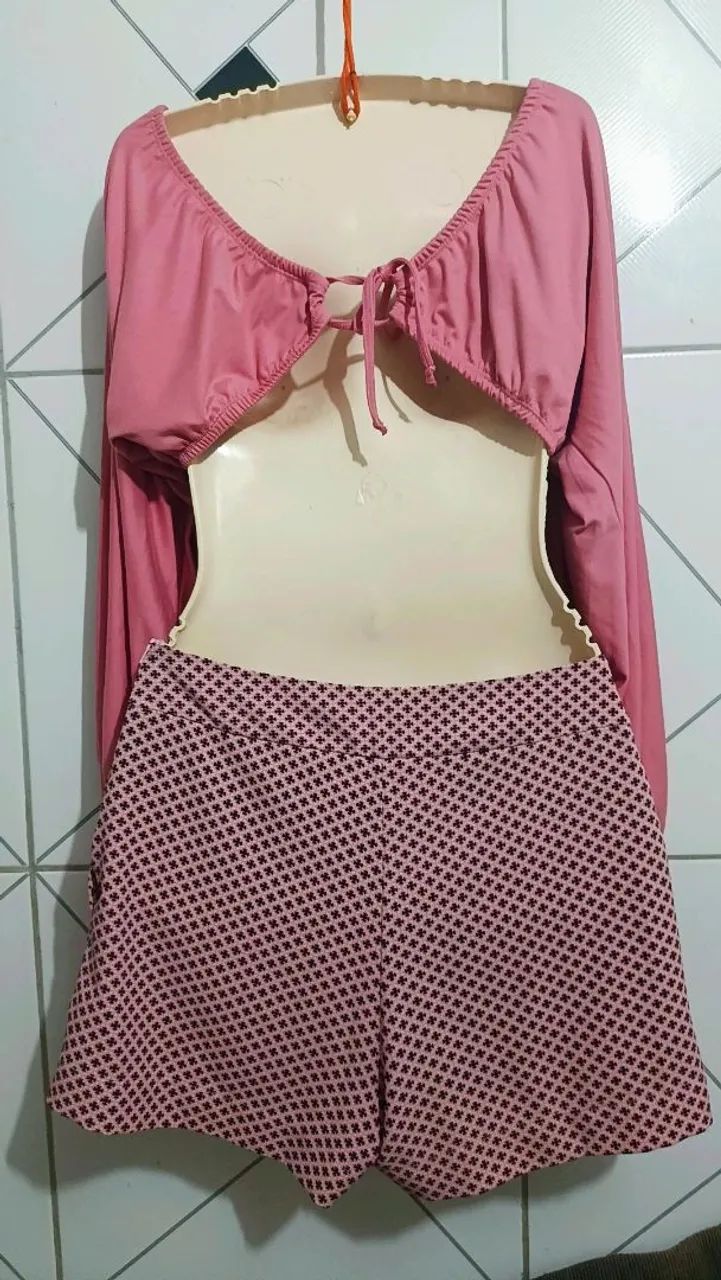 Cropped + short da zigfina, tamanho 36 - Foto 2