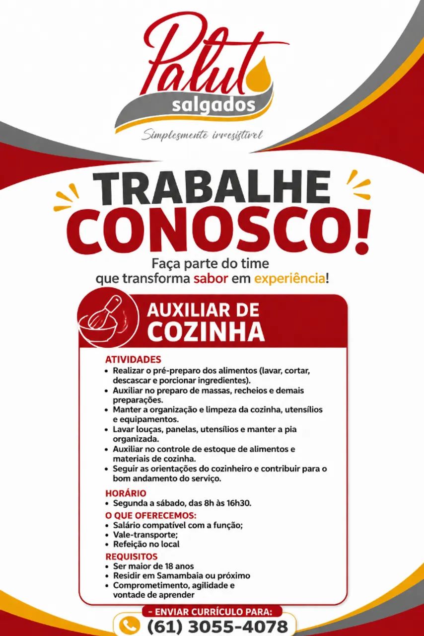 Auxiliar de Produção e Cozinha - Foto 2