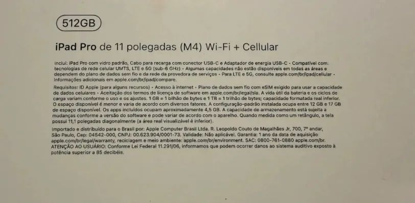 iPad Pro M4 512GB Wi-Fi + Cellular - Foto 3