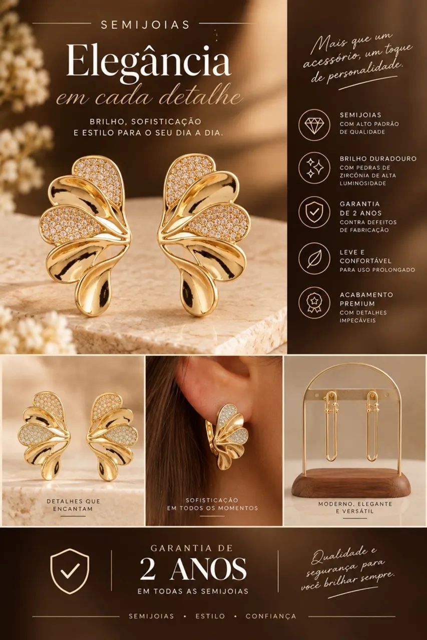 Semijoias lindas para o Natal!
