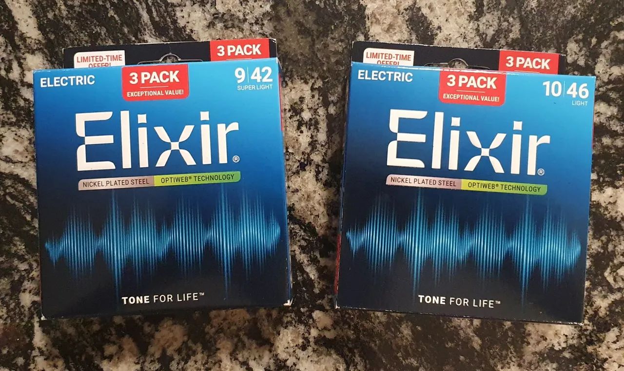 Cordas Elixir Optiweb para guitarra 