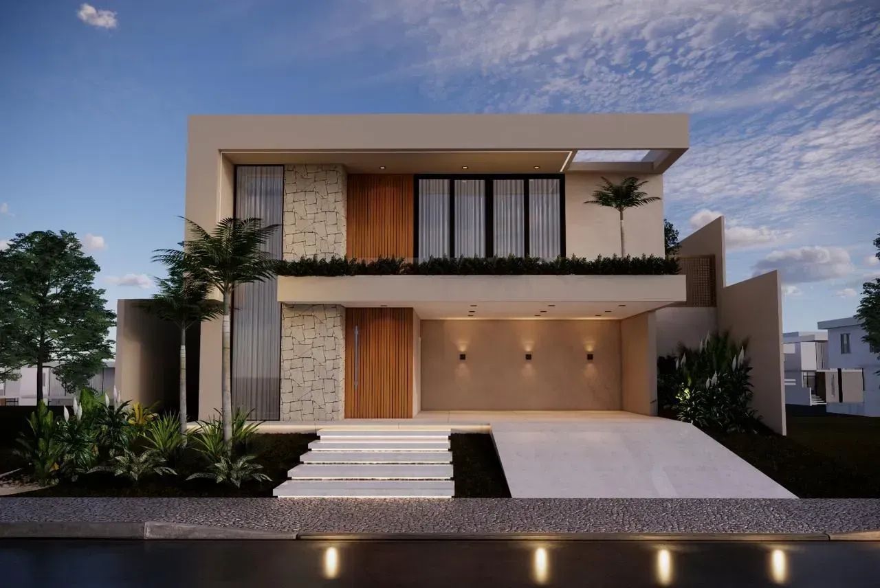 Casa com 4 quartos sendo 3 suítes 4 vagas 5 banheiros - Foto 3