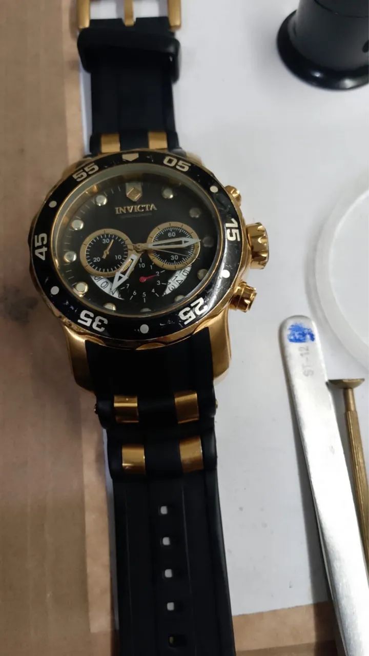 Relógio Invicta Original Cronógrafo - Funcionando Perfeitamente - Foto 2