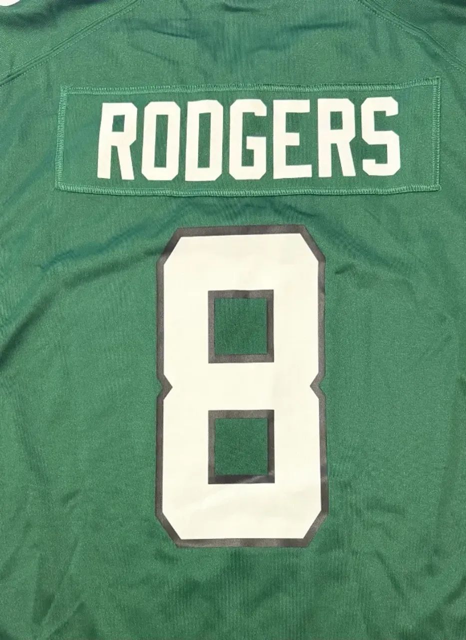 jersey nfl jets aaron rodgers #8 nike game - Foto 4