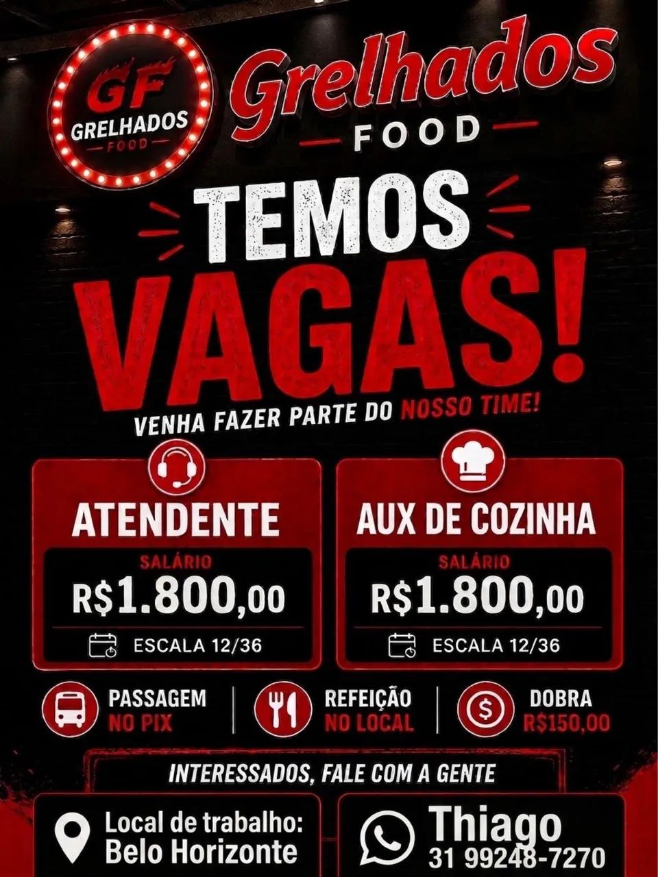 Vaga de emprego 