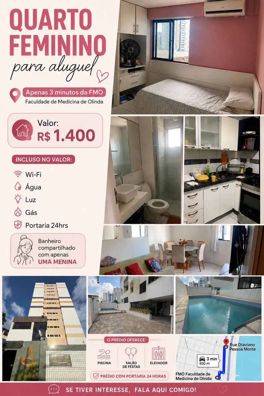 Alugo Quarto Próximo à FMO